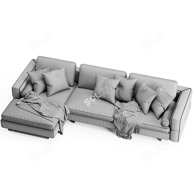 Elegant Bonaldo Ever More Sofa 3D model image 6