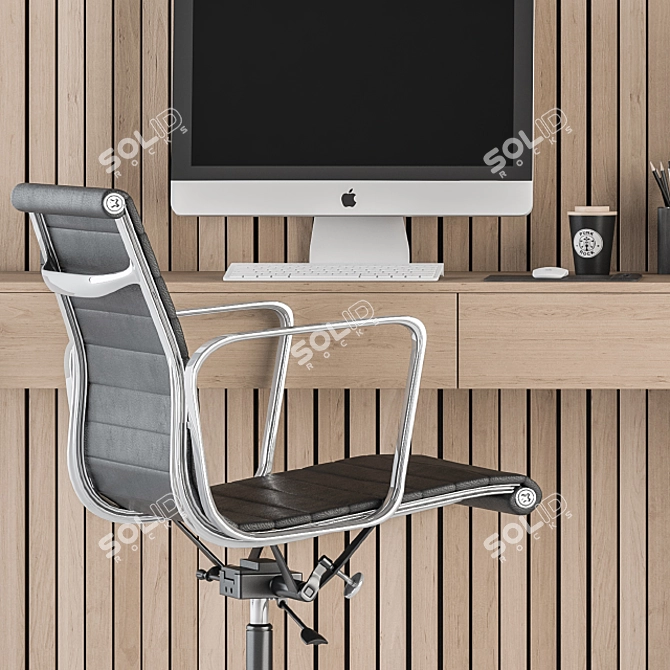 Elegant Workplace Solution: Home Office 23 3D model image 2