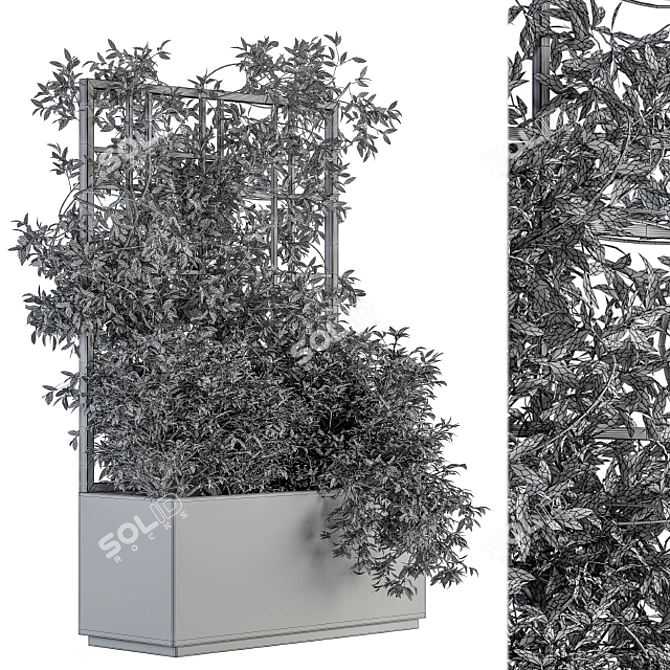 Garden Bliss Ivy & Bush Kit 3D model image 5