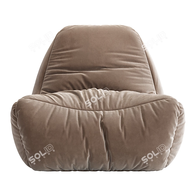 Cozy Lounge Bean Bag Chair 3D model image 3