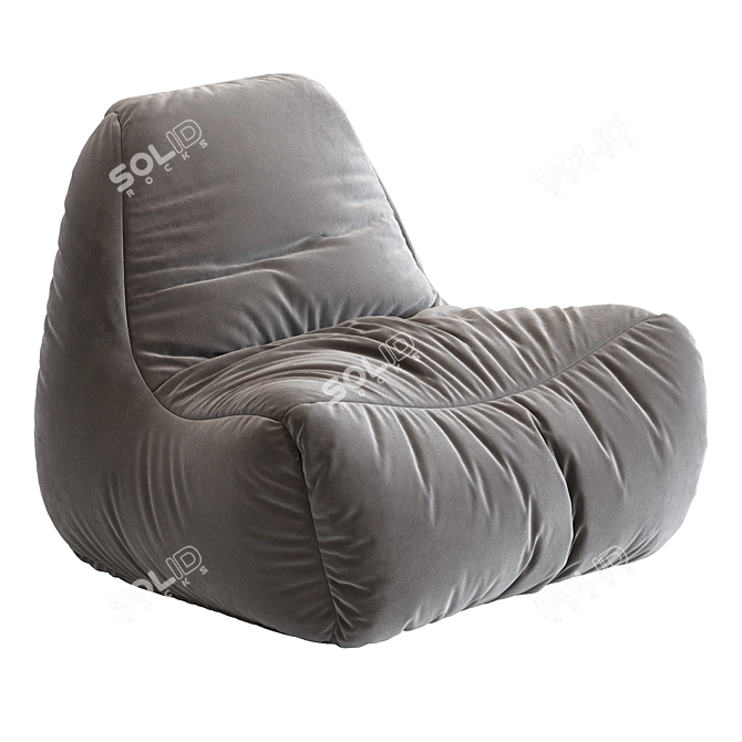 Cozy Lounge Bean Bag Chair 3D model image 4