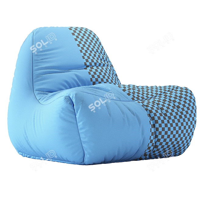 Cozy Lounge Bean Bag Chair 3D model image 6