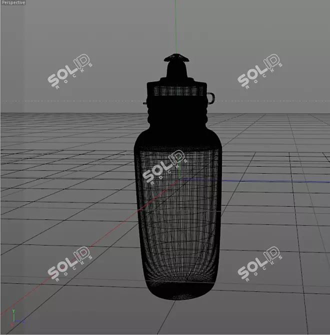 HydroPro Sports Bottle 3D model image 3