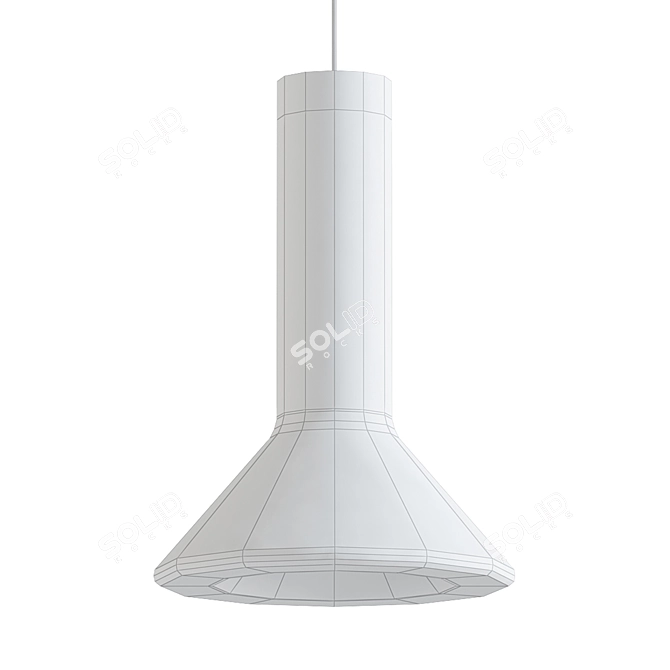 Elegant Whistle Medium Pendant Light 3D model image 2