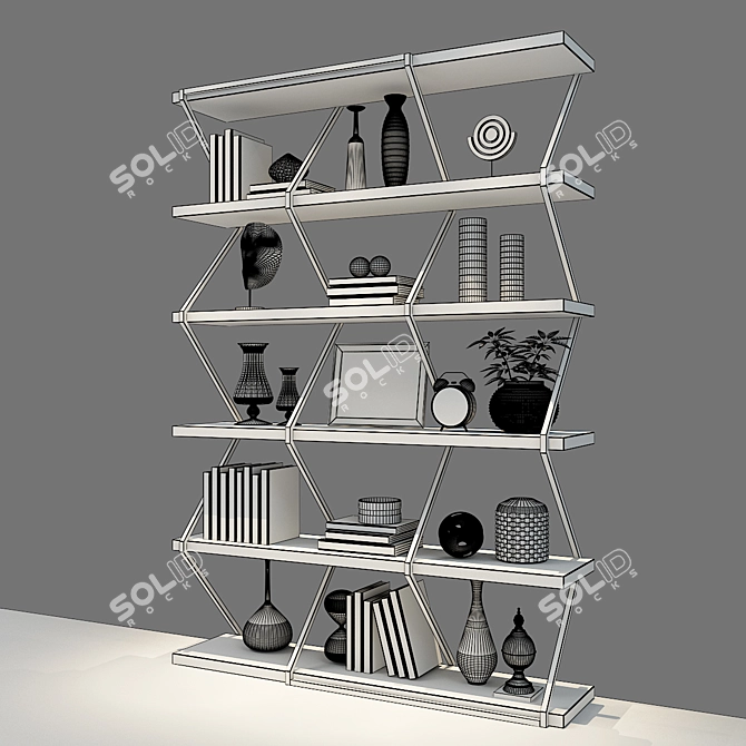 Elegant Home Decor Set 3D model image 2