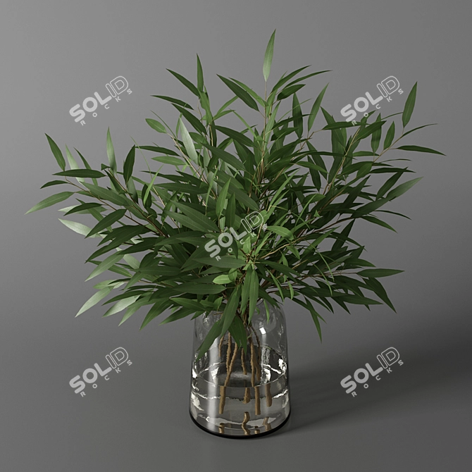 Elegant 16" Decorative Vase 3D model image 2