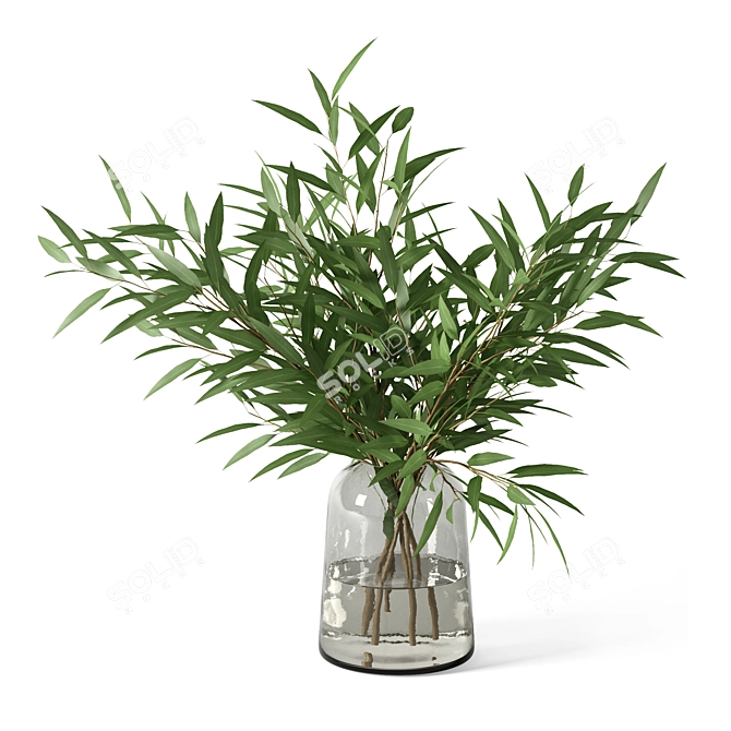 Elegant 16" Decorative Vase 3D model image 8