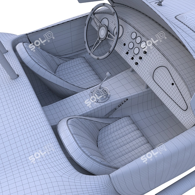 Classic Shelby Cobra 427: Ultimate Power and Performance 3D model image 5