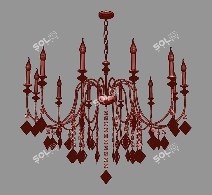 Telao Smart Hanging Chandelier 3D model image 3