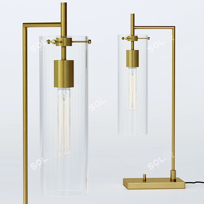 Elegant Marian Table Lamp 3D model image 1