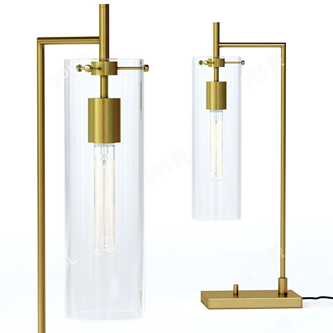 Elegant Marian Table Lamp 3D model image 4