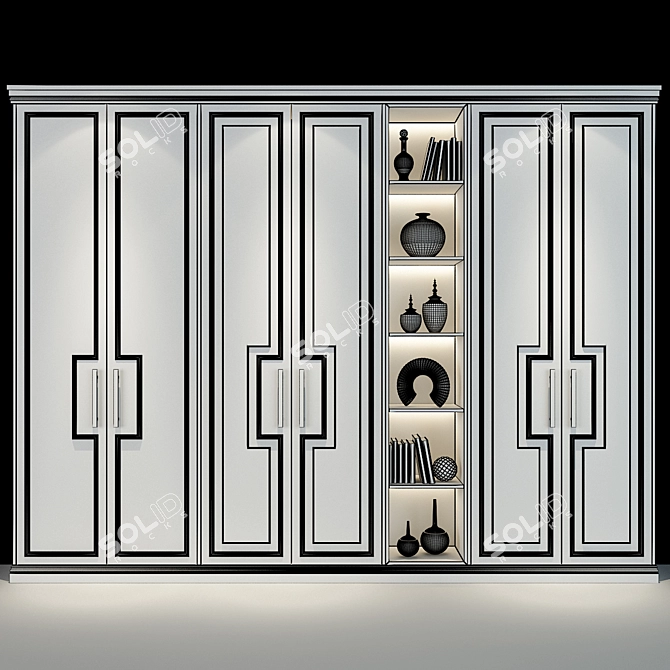 Minimalist Storage Cabinet 3D model image 2