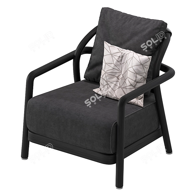 FLEXFORM ALISON Armchair 3D model image 2