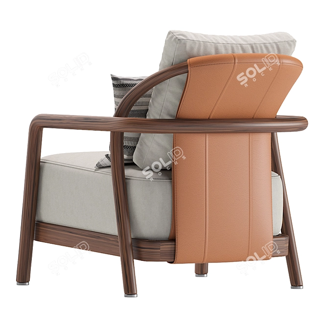 FLEXFORM ALISON Armchair 3D model image 3