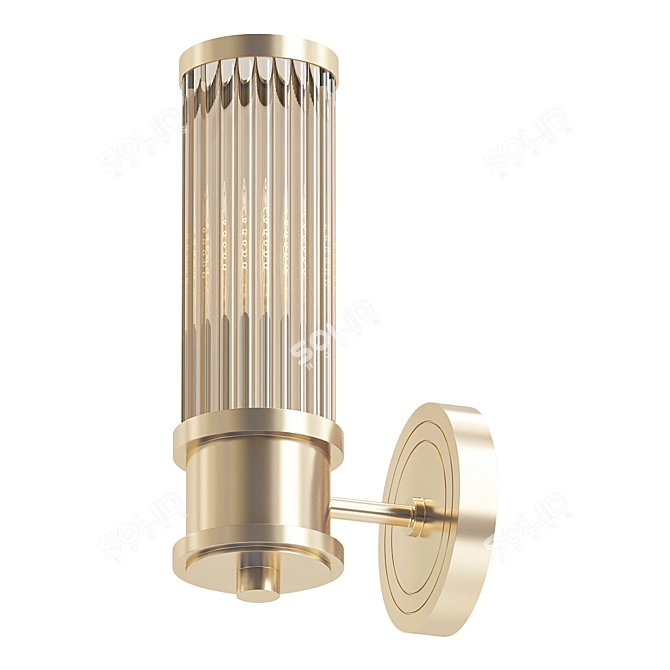 Elegant Brass Sconce from Ralph Lauren 3D model image 1