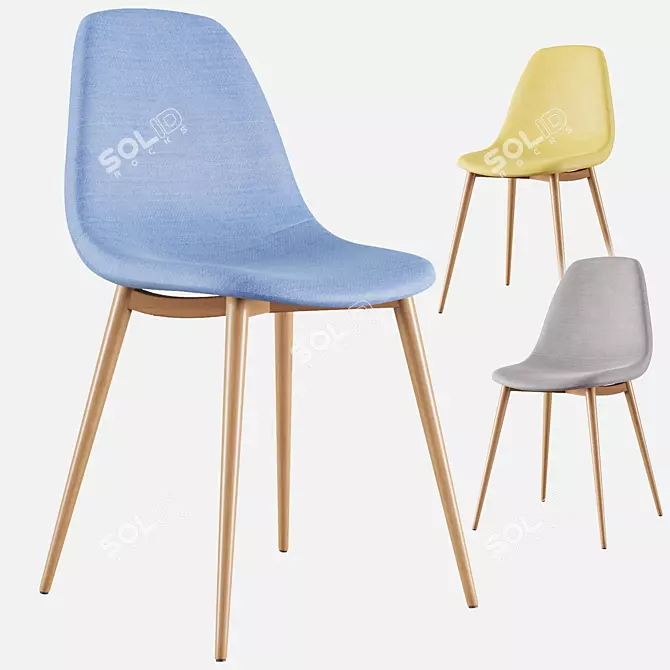 Elegant Santyago Chair: Stylish and Comfortable 3D model image 1