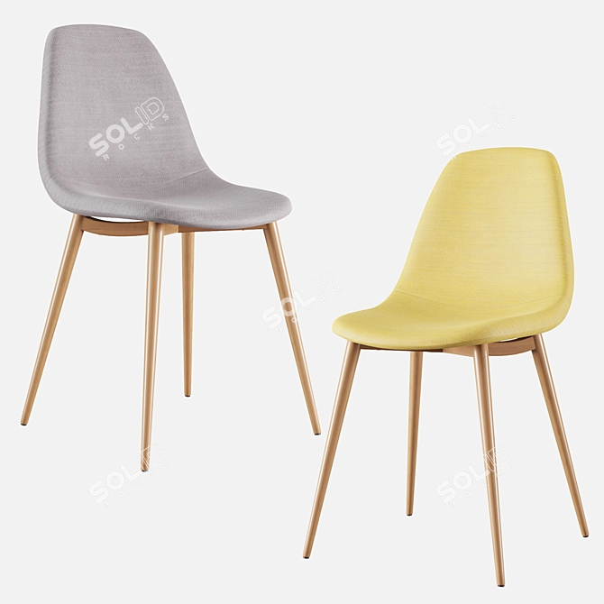 Elegant Santyago Chair: Stylish and Comfortable 3D model image 3