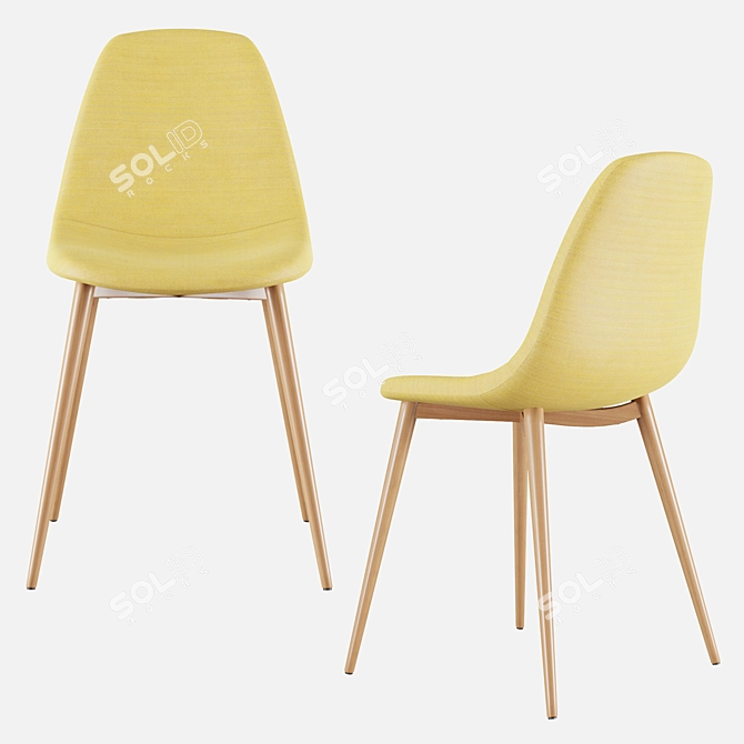 Elegant Santyago Chair: Stylish and Comfortable 3D model image 4