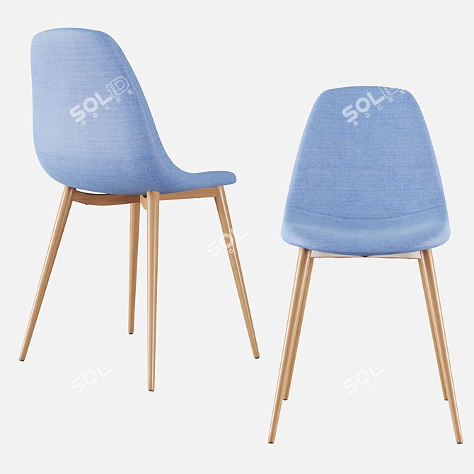 Elegant Santyago Chair: Stylish and Comfortable 3D model image 5