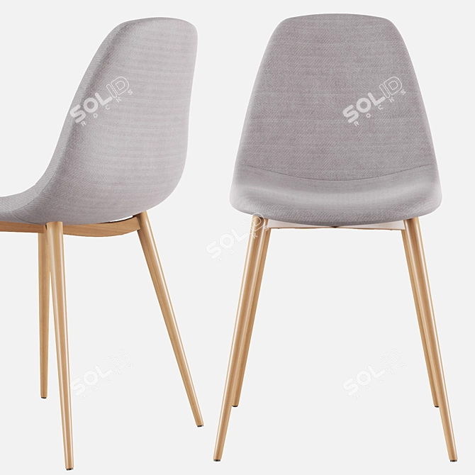 Elegant Santyago Chair: Stylish and Comfortable 3D model image 6