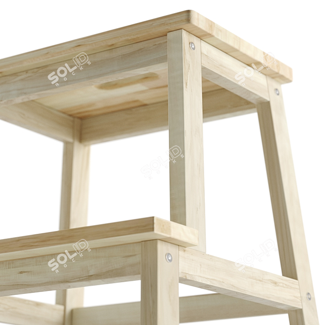 Versatile Ikea Stool-ladder: BEKVEM 3D model image 3