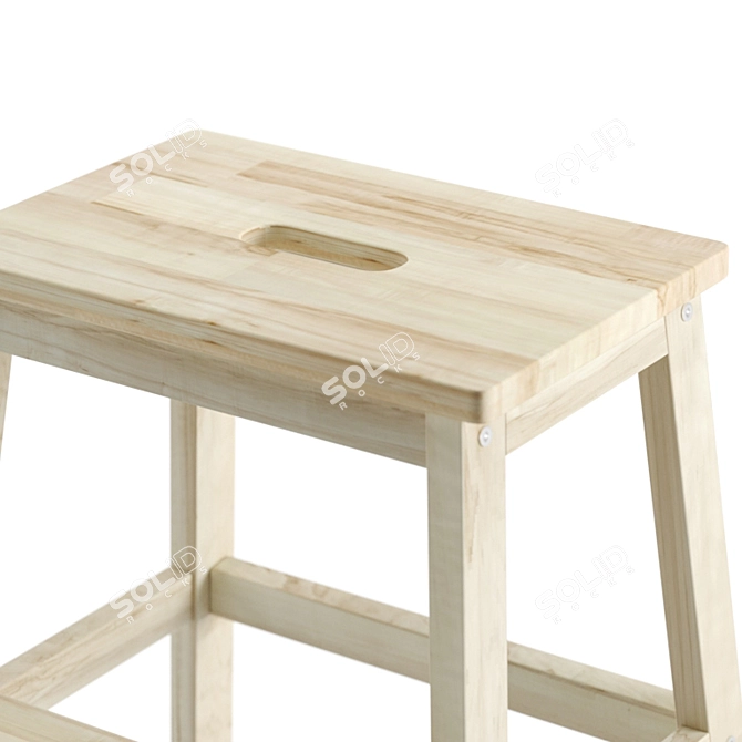 Versatile Ikea Stool-ladder: BEKVEM 3D model image 5