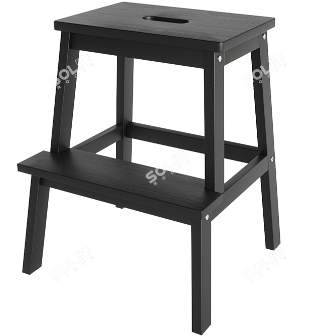 Versatile Ikea Stool-ladder: BEKVEM 3D model image 7