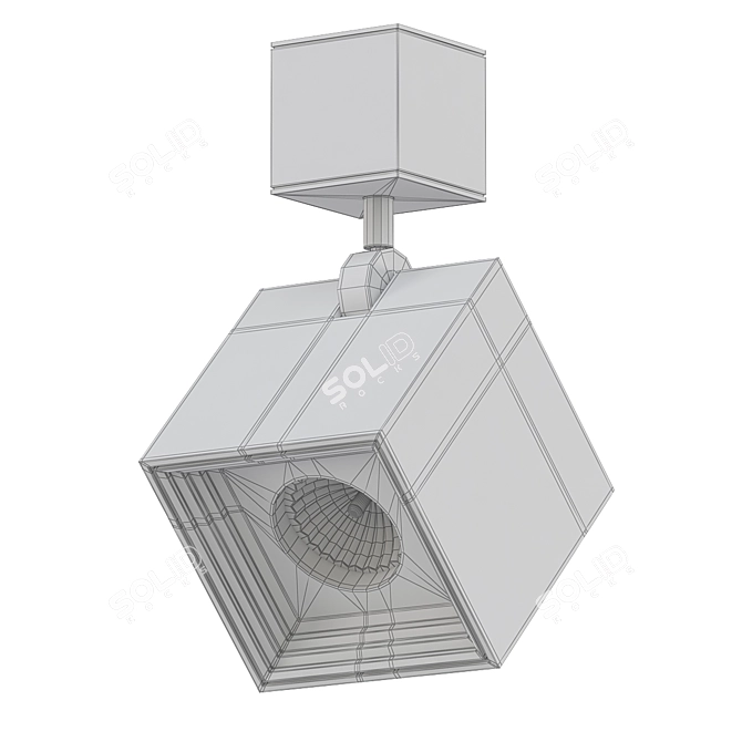 Modern LED Wall Light by Milán 3D model image 2