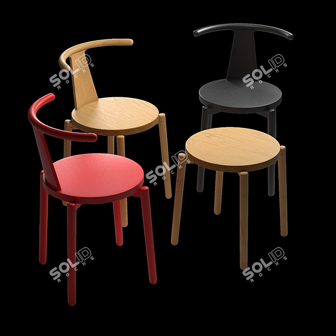 Sleek Ash Chair: Branca Lisboa's 2021 Collection 3D model image 10