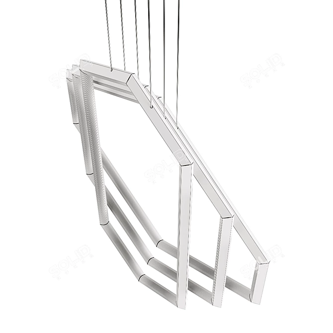 FIGARO IRIS IX46 Chandelier - Graphic and Glowing Focal Point 3D model image 5