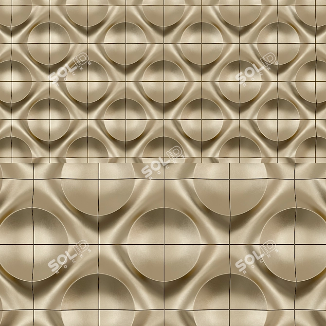 Parametric 3D Wall Panel 3D model image 1