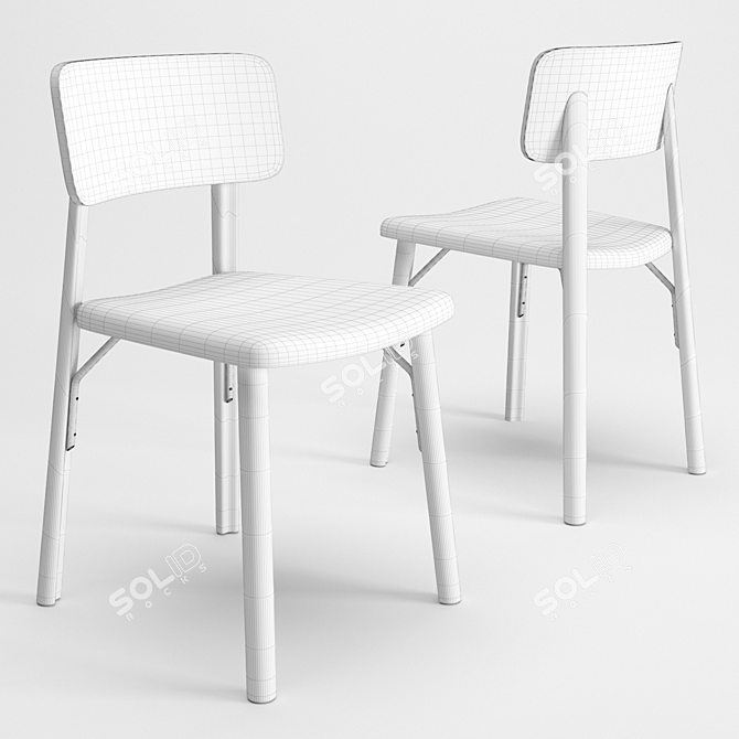 Rustic Chic Kea Chair 3D model image 5