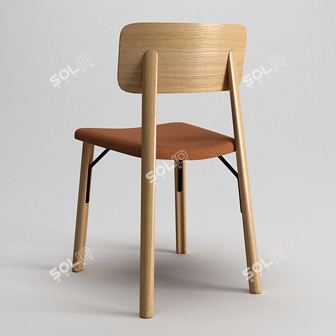 Rustic Chic Kea Chair 3D model image 7