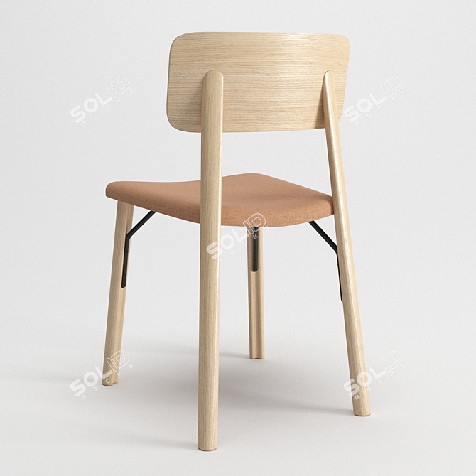 Rustic Chic Kea Chair 3D model image 8