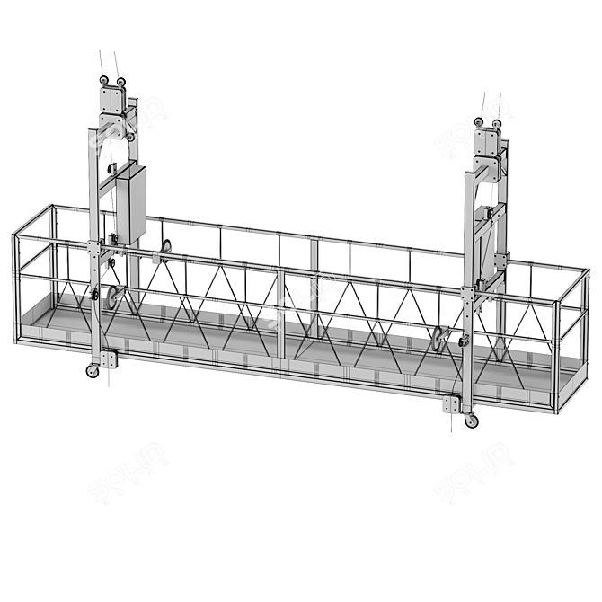 Facade Cradle: Efficient Construction Lift 3D model image 3