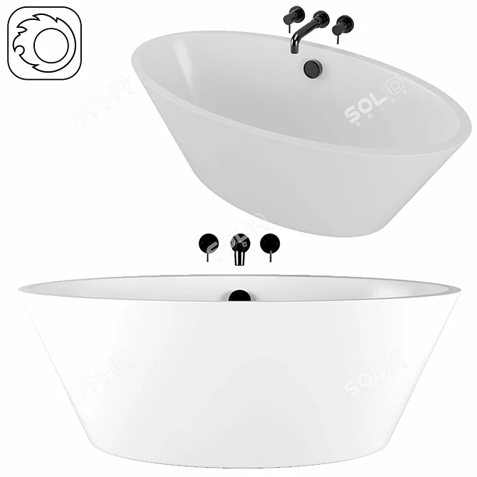Luxury Bath Set 2014 3D model image 1