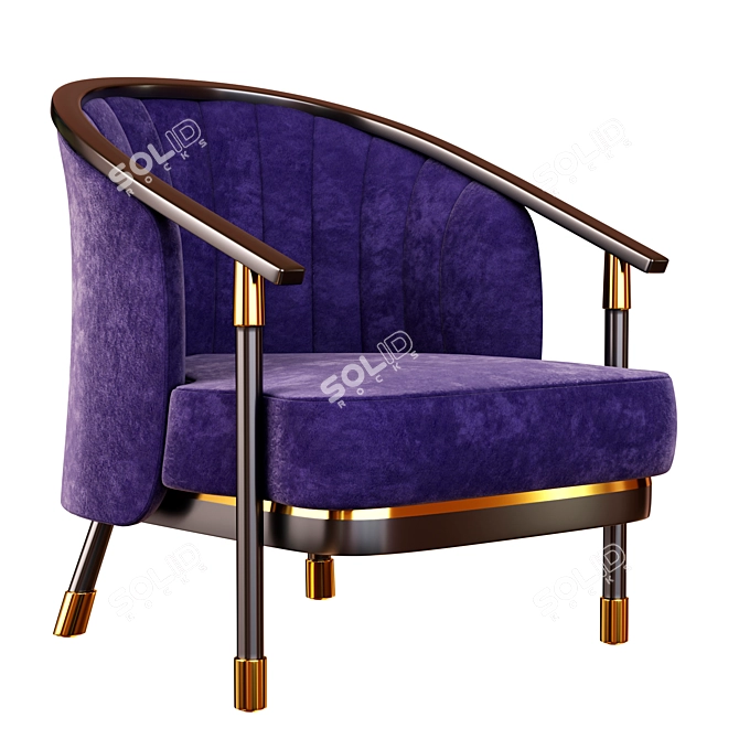 Strassbourg 2017: Stylish Armchair 3D model image 1