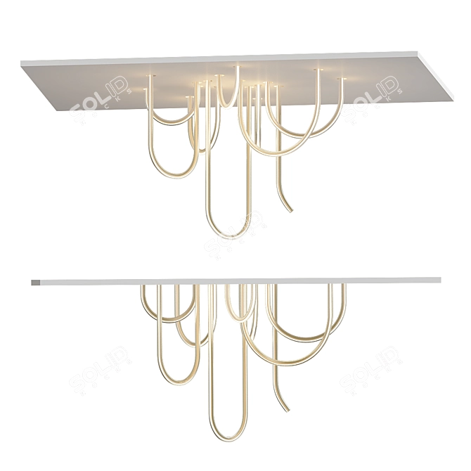 Innovative Chandelier: Mathieu Lehanneur Les Cordes 3D model image 2