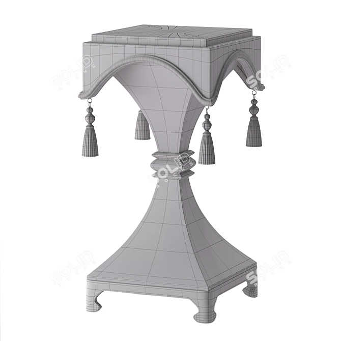 Elegant Pavilion Coffee Table 3D model image 4