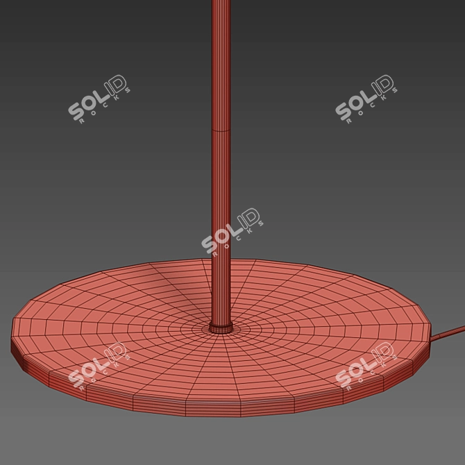 Modern Vertigo LED Floor Lamp 3D model image 4