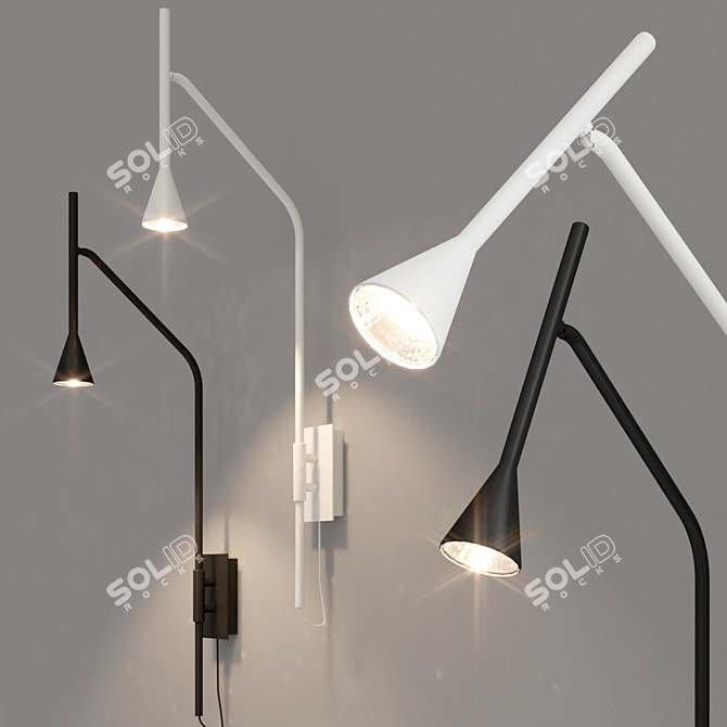 Sleek Aromas Lyb Wall Lamp 3D model image 1