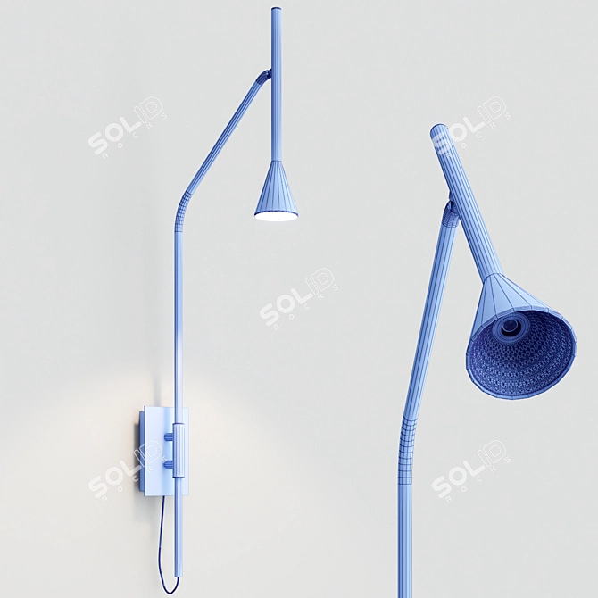 Sleek Aromas Lyb Wall Lamp 3D model image 2