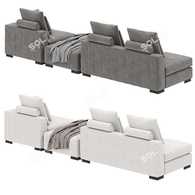 Modular Clifford Eichholtz Sofa: Versatile and Cozy 3D model image 2