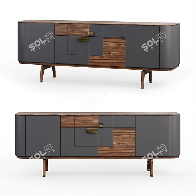 London Console: Elegant and Functional 3D model image 1