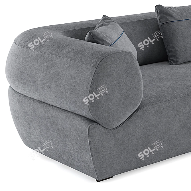 Modern B&B Italia Naviglio Corner Sofa 3D model image 4