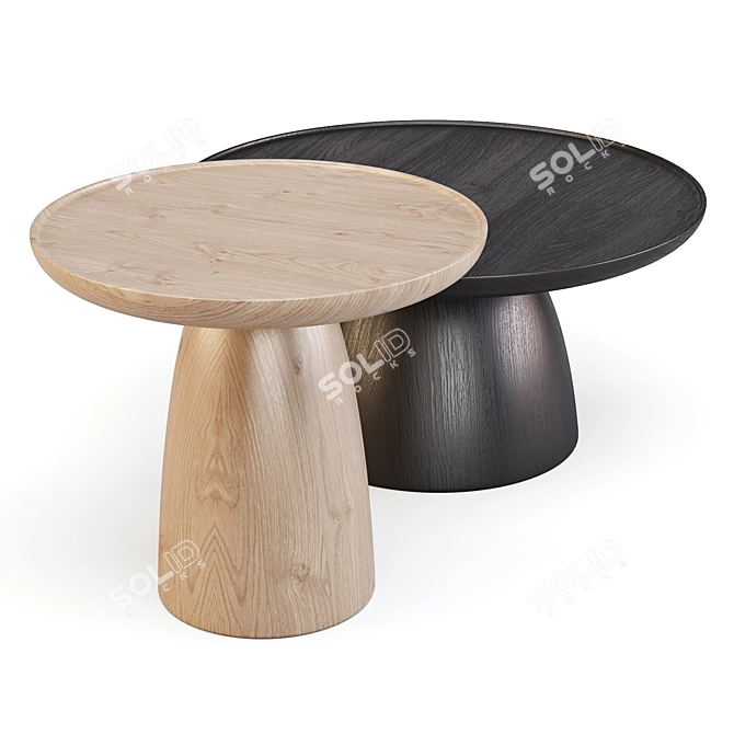 Forest Charm: Javorina Mushroom Coffee Table 3D model image 4
