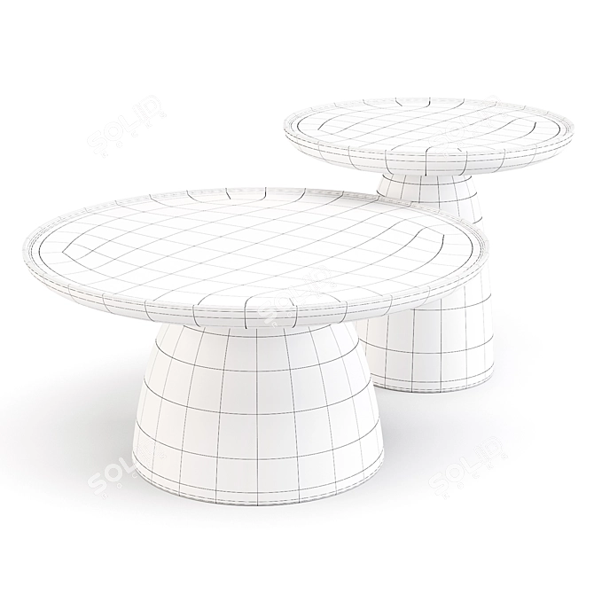 Forest Charm: Javorina Mushroom Coffee Table 3D model image 5