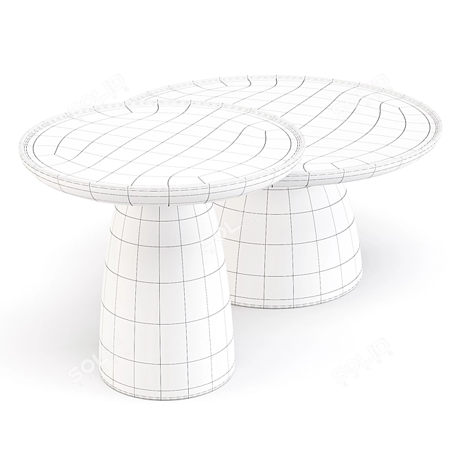 Forest Charm: Javorina Mushroom Coffee Table 3D model image 6