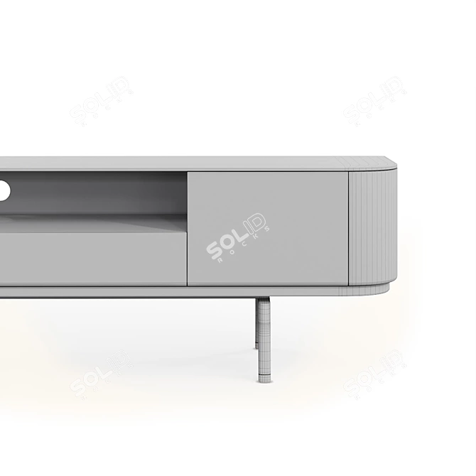 London TV Unit: Sleek Sub Module 3D model image 4