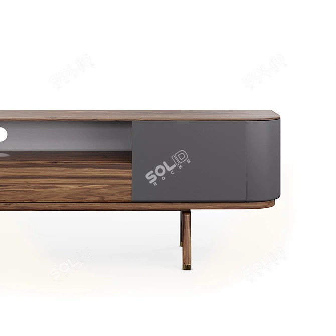 London TV Unit: Sleek Sub Module 3D model image 6